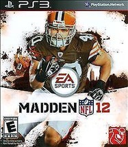 Madden NFL 12 (Sony PlayStation 3, 2011) MANUAL AND CASE - £4.98 GBP