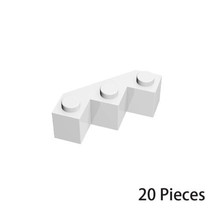 20x White Part 2462 Facet Brick 3X3x1 Building Pieces Bulk Lot 100% Compatible - £6.77 GBP