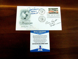 Jack Lousma Owen Garriott SKYLAB-3 Astronauts Signed Auto 1958 Cover Fdc Beckett - £114.67 GBP