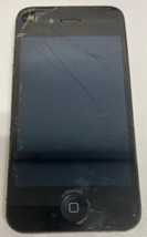 Apple iPhone 4S Black 16 GB LCD Broken Phone Not Turning Phone for Parts... - $39.99