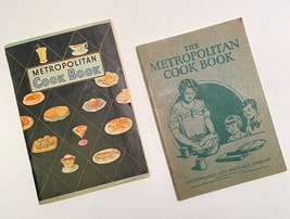 2 Metropolitan Cookbooks Life Insurance Vintage Circa 1930s Recipe Booklets 64 p - £13.15 GBP