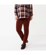 Maternity Sonoma Goods For Life Belly Panel Corduroy Straight-Leg Ankle ... - $30.86 CAD