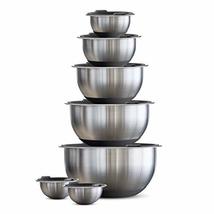 Tramontina Covered Mixing Bowls Stainless Steel 14 Pc Gray, 80202/507DS - £41.22 GBP