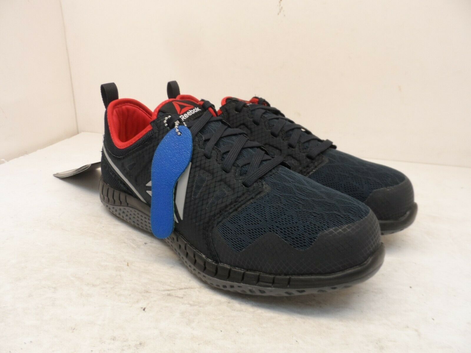 Reebok Work Boy's Low Zprint EH SR Steel Toe Athletic Work Shoes Navy Size 6M - £46.27 GBP