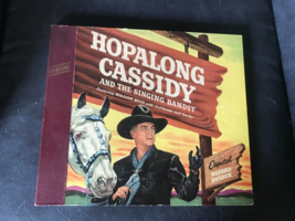 OLD78 Record Set Hopalong Casidy Singing Bandit William Boyd Cowboy Book Western - £51.82 GBP