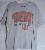Oregon State Beavers Men&#39;s 2XL Tshirt Gray Orange Tee 1868 OS - £9.20 GBP