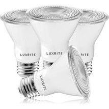 LUXRITE 4 Pack PAR20 LED Bulbs 50W Equivalent 5000K Bright White Dimmable LED... - £32.29 GBP