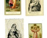 4 Magnificent Prayer Cards French Lace &amp; St Jude League Membership Folde... - $74.44