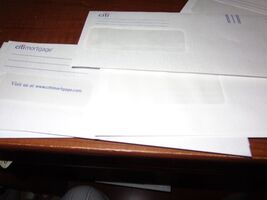 10 White Security Envelopes with Left Window - $3.90