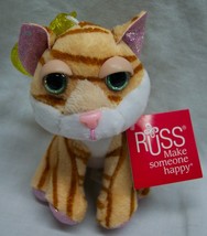 Russ Li&#39;l Peepers Amber The Tabby Cat Clip 5&quot; Plush Stuffed Animal New - £11.83 GBP