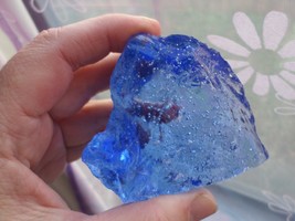 Andara crystal - monatomic andara glass - luminescent blue  - KA21 - 215 grams - $142.56
