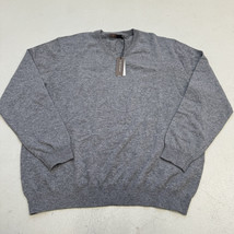 J. Hilburn 100% Cashmere V-Neck Sweater, Mens XL, Charcoal Heather, New ... - £34.36 GBP