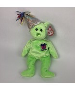 Ty Beanie Baby - AUGUST the Birthday Teddy Bear (8-9.5 Inch) MINT with M... - £11.00 GBP