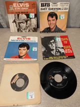 Elvis Presley 45 Rpm Vinyl Records-Lot Of 6-Fall In Love/U.S. Male-7” Album Vtg - £27.78 GBP