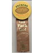 Packers vs  Broncos 1998  in San Diego  Pinback with Ribbon - $70.41 CAD