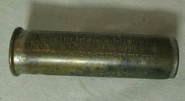 Antique Vintage Schrader Universal Tire Pressure Gauge Broklyn Ny - £11.51 GBP