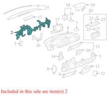 2012 GMC Sierra 1500 Instrument Panel Crossmember OEM Part #23441691 - USED - $197.99