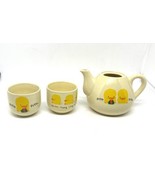 Piyo Piyo Tung Ling Co. Design Teapot and 2 Cups 1991 - £35.19 GBP