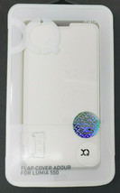 Flap Cover Adour Case For Nokia Lumia 550 White Fold Folio Branded Xquisit - $7.24