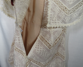 Line + Dot Women&#39;s Romper Ivory Lace Butterfly Sleeve Size Small - $39.99