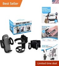Versatile Mobility Accessory Pack - Phone, Hook, &amp; Cup Holder for Freedom - $42.00