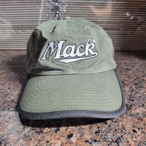 Mack Truck Cap Olive Green Black Trim Bulldog Basics Adj Cap Hat - $15.48