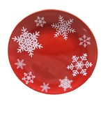 Royal Norfolk White  Snowflakes Christmas Side/Salad Plate 8”.-Christmas... - $40.58 CAD