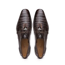 Lacio Genuine Caiman Crocodile Shoes Brown image 5