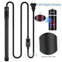 Adjustable 500W Submersible Aquarium Heater Fish Tank Temperature Thermostat Rod - £49.54 GBP