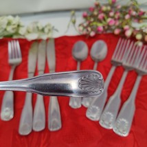 5+5 Mixed Delco Shell Laguna Stainless Steel 5 Butter Knifes And Forks +... - $279.22 MXN