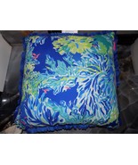 Lilly Pulitzer Wade &amp; Sea/Blue Tang Gang Throw Pillow Indoor/Outdoor Col... - $92.61 CAD