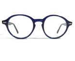 Morgenthal Frederics 845 TRACY Eyeglasses Frames Blue Round Full Rim 47-... - £74.56 GBP