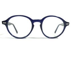 Morgenthal Frederics 845 TRACY Eyeglasses Frames Blue Round Full Rim 47-... - $93.28