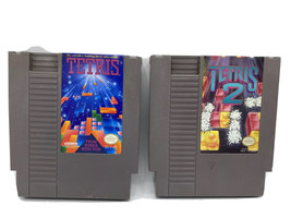 Nintendo NES Tetris 1 and 2 Video Game Cartridge *Authentic* *Cleaned/Tested* - £23.29 GBP