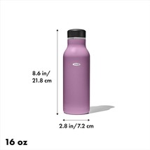 OXO Strive 16oz Insulated Water Bottle with Standard Lid - Amethyst - £11.90 GBP