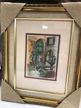 Vintage  Sr. Ann Roddy water color Broulatour courtyard original Painting Art - £206.78 GBP