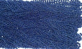 12 Royal Blue Mardi Gras Beads Necklaces Party Favors 1 dozen Lot - £3.90 GBP