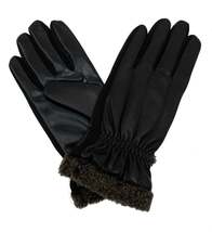 Men&#39;s Signature SmartTouch Dress Faux Fur Cuff Gloves - $37.00