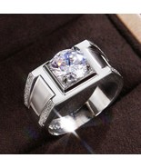 Elvis Presley Wedding RING 925 Sterling Moissanite TCB Made With Swarovs... - £62.84 GBP