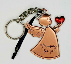 Hallmark&#39;s Angel Metal Key Chain / Ornament &quot;Praying For You&quot; U80 - £7.06 GBP