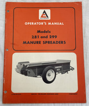 Allis Chalmers 281 299 Manure Spreader Operators Owners Manual Book AC - £11.13 GBP