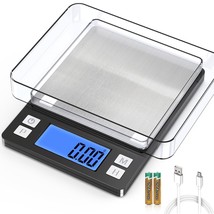 Bomata 0.01G/1Kg Upgraded Small Digital Scale, Usb Rechargeable, With, Kitchen… - £31.16 GBP