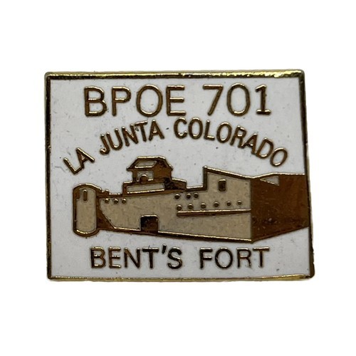 La Junta Colorado Bent’s Fort Elks Lodge Club Organization Enamel Lapel ... - $5.95