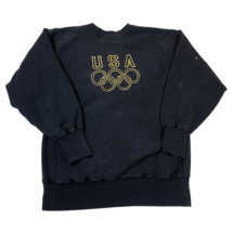 Vintage Champion Reverse Weave USA Olympics ATT Blue Crewneck Sweatshirt XL - $79.19