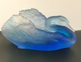 A.Felicio  &quot; Swan &quot;  hand made glass sculpture size 15 * 9 in - £580.97 GBP