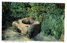 Fountain of Youth St Augustine Florida Postcard Posted 1931 - £11.64 GBP