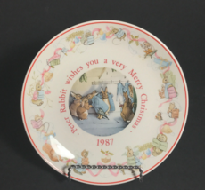 Wedgwood Christmas plate Beatrix Potter Peter Rabbit - £95.95 GBP