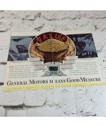 Vintage 1937 Advertising Art Print Ad 2 Page ‘General Motors Means Good ... - $9.89