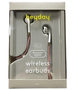 heyday Wireless Coral White Braided Bluetooth Enabled Earbuds Phone Head... - £7.82 GBP