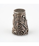 Vintage Mexico Argent Sterling Dé à Coudre Avec Délicat Filigrane Et Gra... - €62,20 EUR